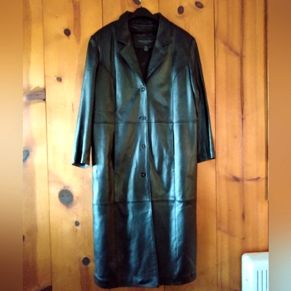 NWOT Centigrade Leather Trenchcoat with Removable Thermolite Insulation Liner